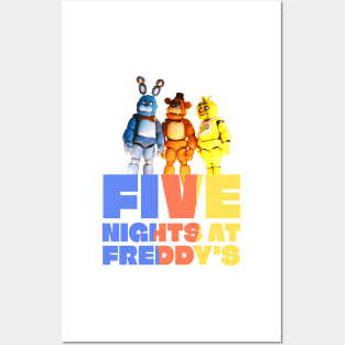 five nights at freddy's movie 2023 Josh Hutcherson graphic design Posters and Art